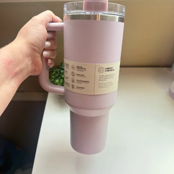 Stanley Quencher H2.0 FlowState Orchid Soft Matte 40 oz. Tumbler Water Cup NEW - Picture 7 of 7